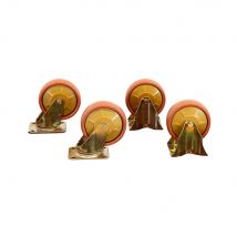 Type 1 wheels ( set of 2 fixed and 2 swivel wheels )