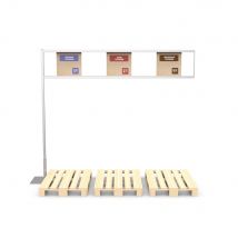 Attachment for pallet frame