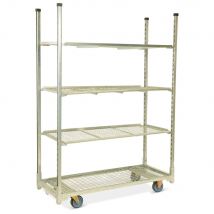 Danish trolley with meswired bottom