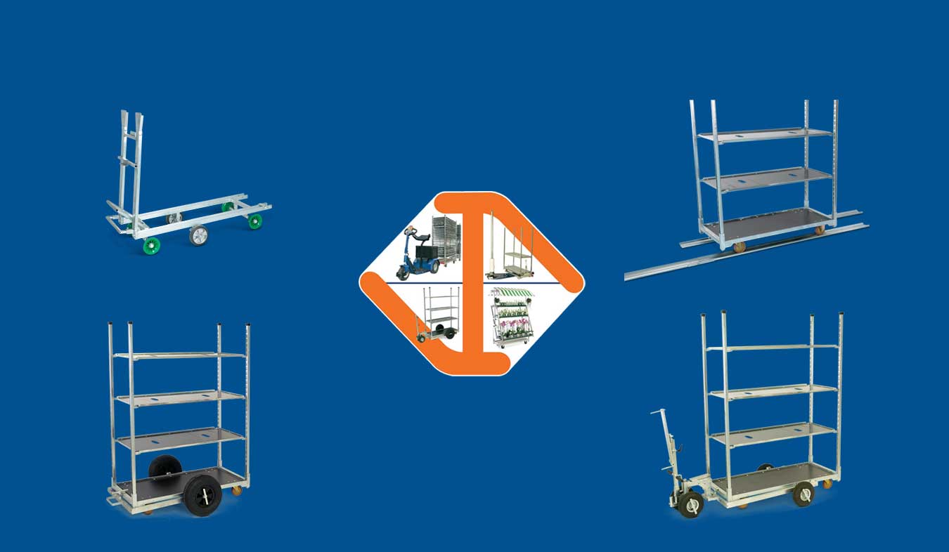 rails and transportation trolleys